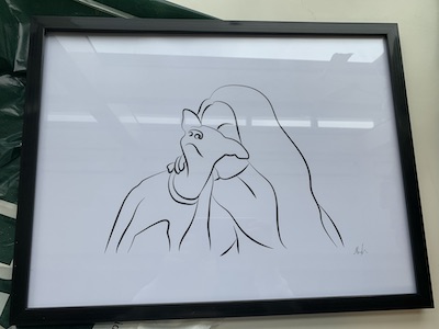 Eerste ooit door ons gemaakte Line Art tekening